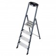 Krause Securo Stufenstehleiter eloxiert 4 Stufen