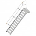 Layher 112 Treppe mit Plattform 45° 800mm 12 Stufen-small