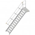 Layher 112 Treppe mit Plattform 45° 800mm 13 Stufen-small