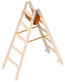 Layher 1038 Holzstehleiter 2x5 Sprossen Layher 1038 Holzstehleiter 2x5 Sprossen-small