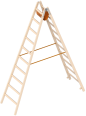 Layher 1038 Holzstehleiter 2x10 Sprossen Layher 1038 Holzstehleiter 2x10 Sprossen-small