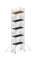 Layher Rollgerüst Uni Breit P2 Safety Plus mit Doppelgeländer und ausziehbaren Gerüststützen 12,20m AH