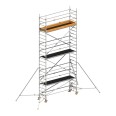 Layher Rollgerüst Uni Standard P2 mit Uni Telegeländer und ausziehbaren Gerüststützen 7,20m AH