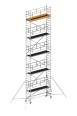 Layher Rollgerüst Uni Standard P2 Safety Plus mit Doppelgeländer und Gerüststützen 11,20m AH