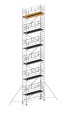 Layher Rollgerüst Uni Standard P2 Safety Plus mit Doppelgeländer und Gerüststützen 13,20m AH