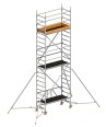 Layher Rollgerüst ZIFA P2 Safety Plus mit Doppelgeländer und ausziehbaren Gerüststützen 6,61m AH