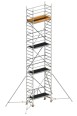 Layher Rollgerüst ZIFA P2 Safety Plus mit Doppelgeländer und ausziehbaren Gerüststützen 8,61m AH