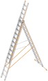 Layher TOPIC 1041 Allzweckleiter mit rutschhemmenden R12 3x14 Stufen