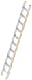 Layher TOPIC 1041 Allzweckleiter Oberleiter mit rutschhemmenden R12 10 Stufen