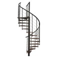 Minka Spindeltreppe Fusion 37 - 295cm Geschosshöhe Walnuss Schwarz 140cm Durchmesser Minka Spindeltreppe Fusion 37 - 295cm Geschosshöhe Walnuss Schwarz 140cm Durchmesser-small