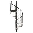 Minka Spindeltreppe Fusion 37 - 295cm Geschosshöhe Weiß Schwarz 120cm Durchmesser Minka Spindeltreppe Fusion 37 - 295cm Geschosshöhe Weiß Schwarz 120cm Durchmesser-small
