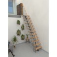 Minka Mittelholmtreppe Joker 35 - 304cm Geschosshöhe Buche Grau Minka Mittelholmtreppe Joker 35 - 304cm Geschosshöhe Buche Grau-small