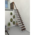 Minka Mittelholmtreppe Joker 35 - 304cm Geschosshöhe Walnuss Weiß Minka Mittelholmtreppe Joker 35 - 304cm Geschosshöhe Walnuss Weiß-small