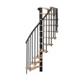 Minka Spindeltreppe Metallica Smart 38 - 305,5cm Geschosshöhe Buche Schwarz Minka Spindeltreppe Metallica Smart 38 - 305,5cm Geschosshöhe Buche Schwarz-small