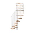 Minka Spindeltreppe Metallica Smart 38 - 305,5cm Geschosshöhe Buche Weiß Minka Spindeltreppe Metallica Smart 38 - 305,5cm Geschosshöhe Buche Weiß-small