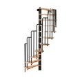 Minka Spindeltreppe Metallica 38 - 305,5cm Geschosshöhe Buche Schwarz Minka Spindeltreppe Metallica 38 - 305,5cm Geschosshöhe Buche Schwarz-small