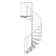 Minka Spindeltreppe Milano 42 - 300,3cm Geschosshöhe Weiß 160cm Durchmesser Minka Spindeltreppe Milano 42 - 300,3cm Geschosshöhe Weiß 160cm Durchmesser-small