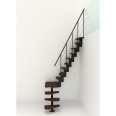 Minka Mittelholmtreppe Quatro Turn 38 - 298cm Geschosshöhe Walnuss Schwarz Minka Mittelholmtreppe Quatro Turn 38 - 298cm Geschosshöhe Walnuss Schwarz-small