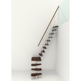 Minka Mittelholmtreppe Quatro Turn 38 - 298cm Geschosshöhe Walnuss Weiß Minka Mittelholmtreppe Quatro Turn 38 - 298cm Geschosshöhe Walnuss Weiß-small