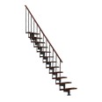 Minka Mittelholmtreppe Style 35 - 304cm Geschosshöhe Walnuss Schwarz Minka Mittelholmtreppe Style 35 - 304cm Geschosshöhe Walnuss Schwarz-small