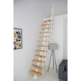 Minka Mittelholmtreppe Monaco 35 - 293,8cm Geschosshöhe Buche Weiß Minka Mittelholmtreppe Monaco 35 - 293,8cm Geschosshöhe Buche Weiß-small