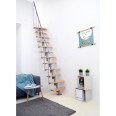 Minka Mittelholmtreppe Nizza 35 - 293,8cm Geschosshöhe Buche Grau Minka Mittelholmtreppe Nizza 35 - 293,8cm Geschosshöhe Buche Grau-small