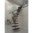 Minka Mittelholmtreppe Nizza 35 - 293,8cm Geschosshöhe Walnuss Weiß Minka Mittelholmtreppe Nizza 35 - 293,8cm Geschosshöhe Walnuss Weiß-small