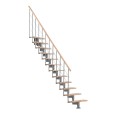 Minka Mittelholmtreppe Style 35 - 304cm Geschosshöhe Buche Grau Minka Mittelholmtreppe Style 35 - 304cm Geschosshöhe Buche Grau-small