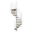 Minka Spindeltreppe Venezia Smart 38 - 305,5cm Geschosshöhe Walnuss Weiß 120cm Durchmesser Minka Spindeltreppe Venezia Smart 38 - 305,5cm Geschosshöhe Walnuss Weiß 120cm Durchmesser-small