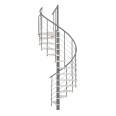 Minka Spindeltreppe Venezia Smart 38 - 305,5cm Geschosshöhe Weiß Grau 120cm Durchmesser Minka Spindeltreppe Venezia Smart 38 - 305,5cm Geschosshöhe Weiß Grau 120cm Durchmesser-small