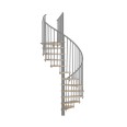 Minka Spindeltreppe Spiral Smart 38 - 305,5cm Geschosshöhe Eiche Grau 120cm Durchmesser Minka Spindeltreppe Spiral Smart 38 - 305,5cm Geschosshöhe Eiche Grau 120cm Durchmesser-small