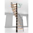 Minka Spindeltreppe Suono 47 - 305,5cm Geschosshöhe Buche Schwarz für 120x68cm Deckenöffnung Minka Spindeltreppe Suono 47 - 305,5cm Geschosshöhe Buche Schwarz für 120x68cm Deckenöffnung-small