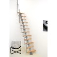 Minka Mittelholmtreppe Twister 35 - 293,8cm Geschosshöhe Buche Grau Minka Mittelholmtreppe Twister 35 - 293,8cm Geschosshöhe Buche Grau-small