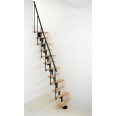 Minka Mittelholmtreppe Vienna 35 - 293,8cm Geschosshöhe Buche Schwarz Minka Mittelholmtreppe Vienna 35 - 293,8cm Geschosshöhe Buche Schwarz-small
