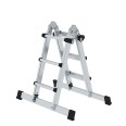 MUNK Teleskopleiter mit Traverse 4x3 Sprossen MUNK Teleskopleiter mit Traverse 4x3 Sprossen-small