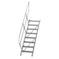 MUNK Treppe 45°  inkl. einen Handlauf, 600mm Stufenbreite, 8 Stufen