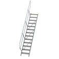 MUNK Treppe 45°  inkl. einen Handlauf, 600mm Stufenbreite, 13 Stufen