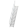 MUNK Treppe 45°  inkl. einen Handlauf, 600mm Stufenbreite, 16 Stufen