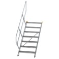 MUNK Treppe 45°  inkl. einen Handlauf, 800mm Stufenbreite, 7 Stufen