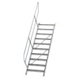 MUNK Treppe 45°  inkl. einen Handlauf, 800mm Stufenbreite, 10 Stufen