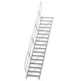 MUNK Treppe 45°  inkl. einen Handlauf, 800mm Stufenbreite, 17 Stufen