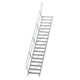 MUNK Treppe 45°  inkl. einen Handlauf, 800mm Stufenbreite, 18 Stufen
