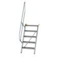 MUNK Treppe 60°  inkl. einen Handlauf, 600mm Stufenbreite, 5 Stufen