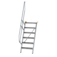 MUNK Treppe 60°  inkl. einen Handlauf, 600mm Stufenbreite, 6 Stufen