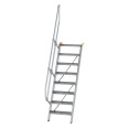 MUNK Treppe 60°  inkl. einen Handlauf, 600mm Stufenbreite, 8 Stufen