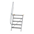 MUNK Treppe 60°  inkl. einen Handlauf, 800mm Stufenbreite, 5 Stufen