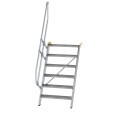 MUNK Treppe 60°  inkl. einen Handlauf, 800mm Stufenbreite, 6 Stufen