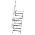 MUNK Treppe 60°  inkl. einen Handlauf, 800mm Stufenbreite, 9 Stufen
