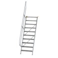 MUNK Treppe 60°  inkl. einen Handlauf, 800mm Stufenbreite, 10 Stufen