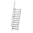 MUNK Treppe 60°  inkl. einen Handlauf, 800mm Stufenbreite, 11 Stufen